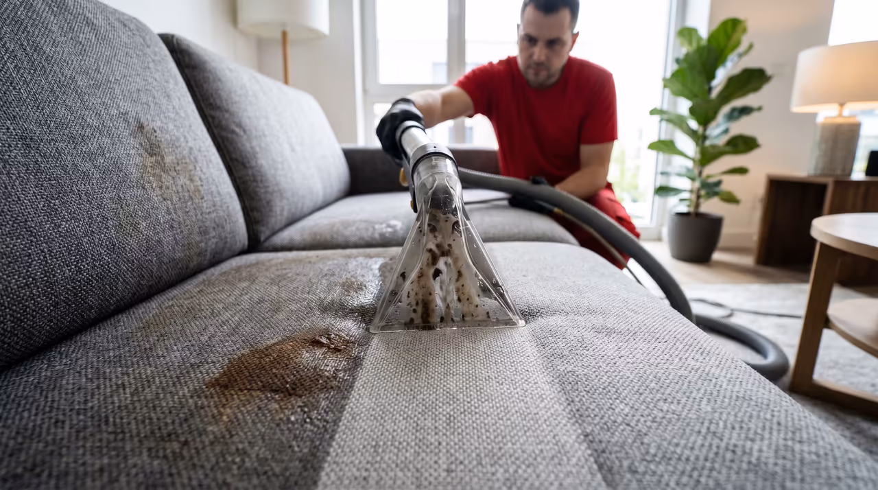 Profesionalan proces čišćenja sofa u Adice