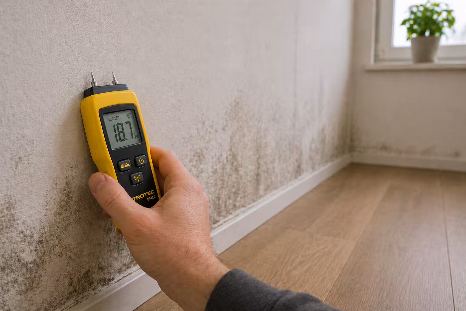 Stabilizing humidity in enclosed interior areas