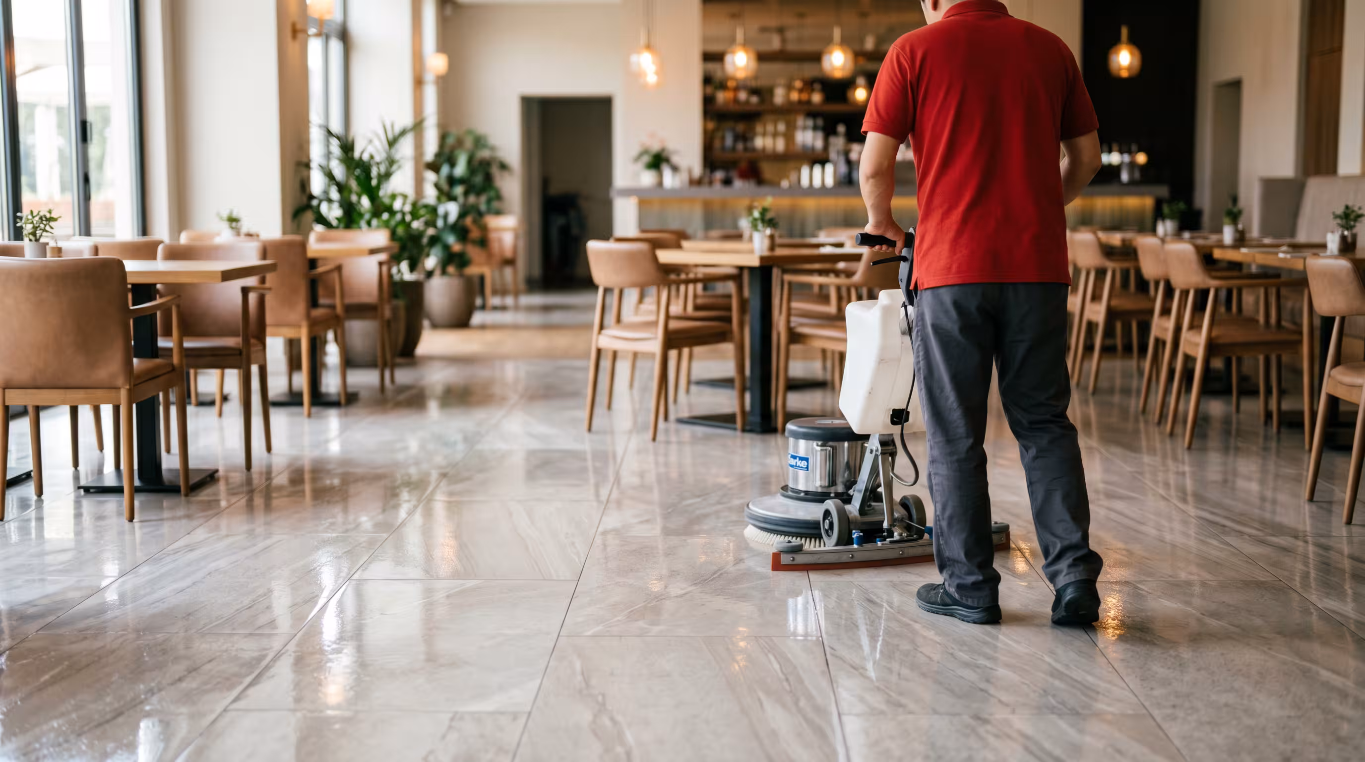 Professional hard floor maintenance in Adice