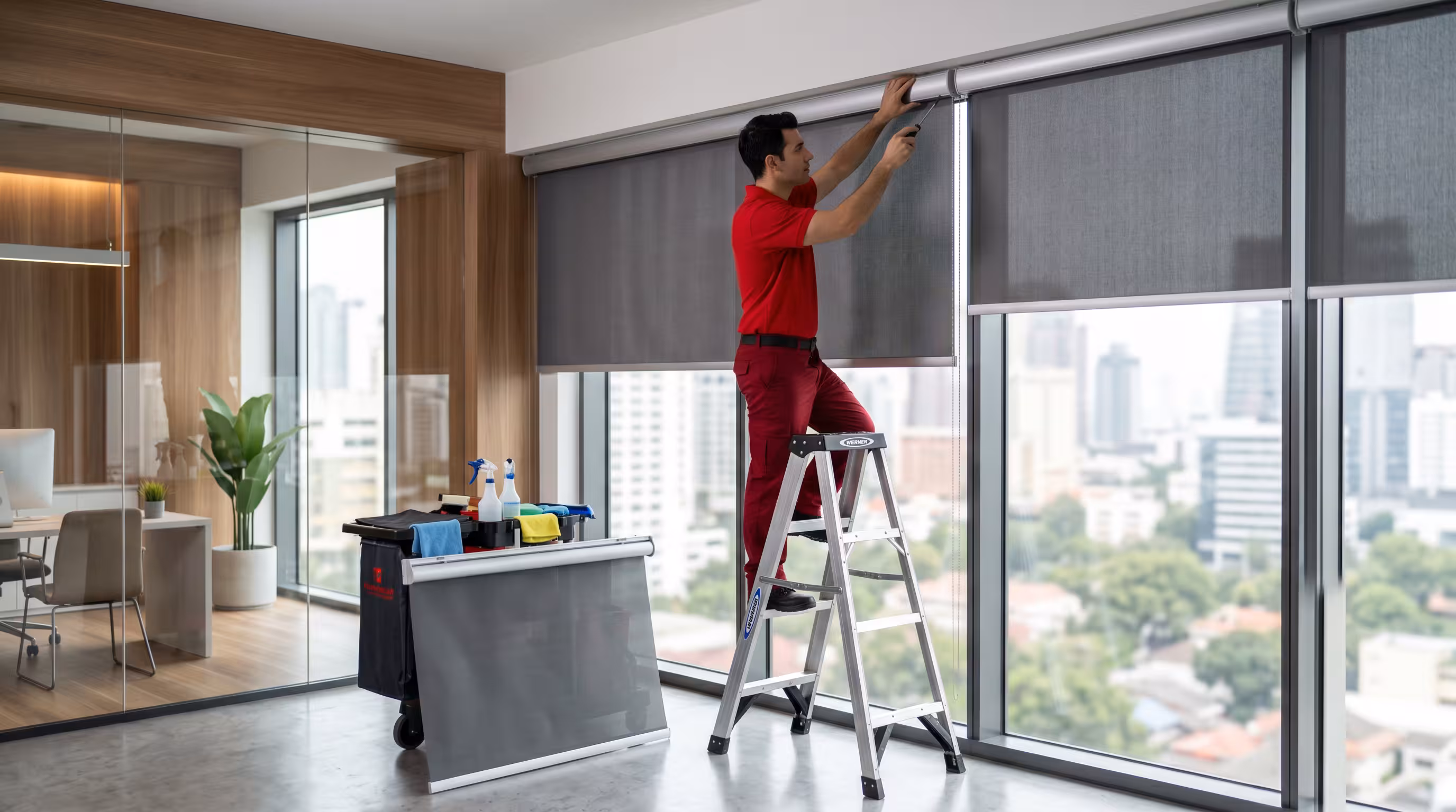 Professional roller blind care in Liman