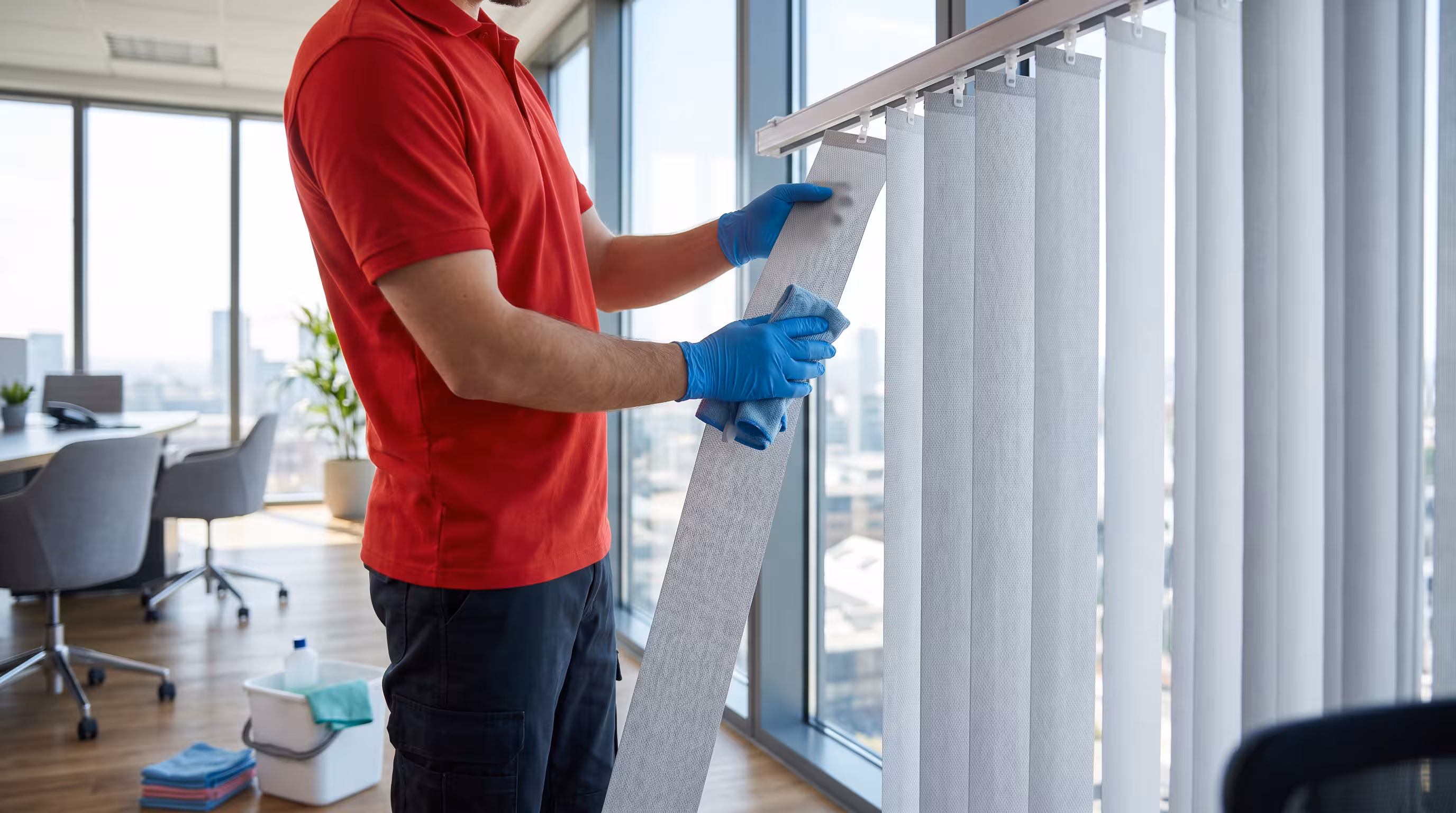 Assessment of slat condition and soil level before cleaning