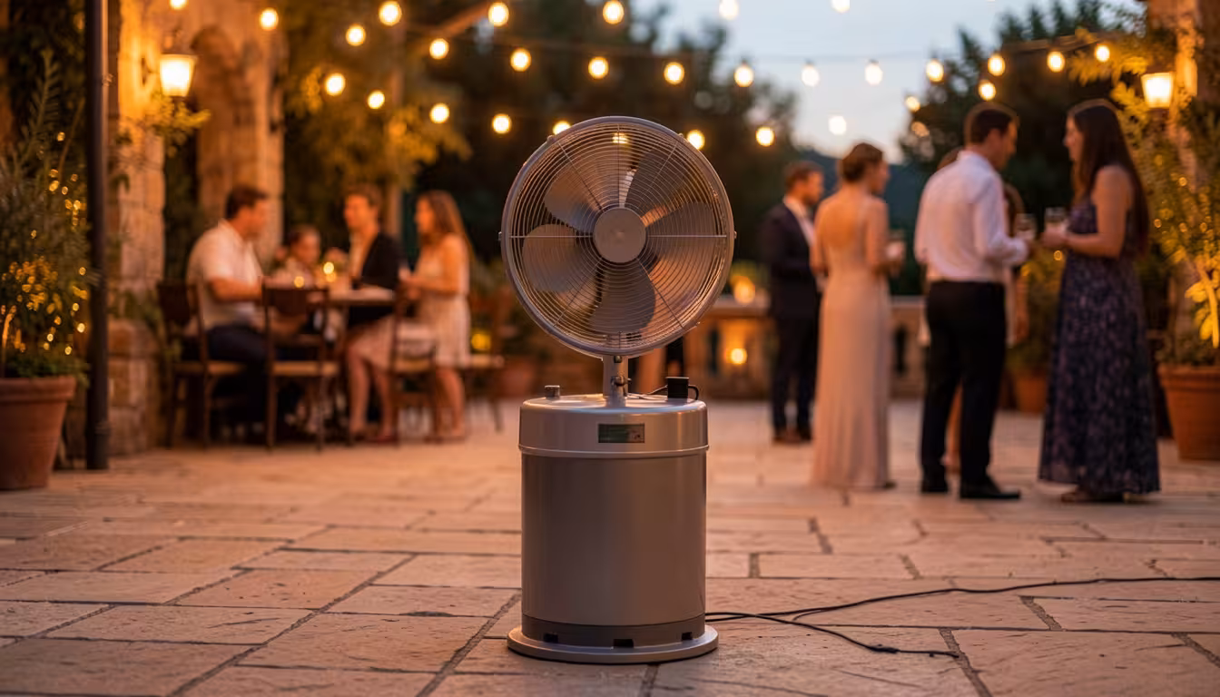 Iznajmljivanje ventilatora na vodu za hlađenje prostora