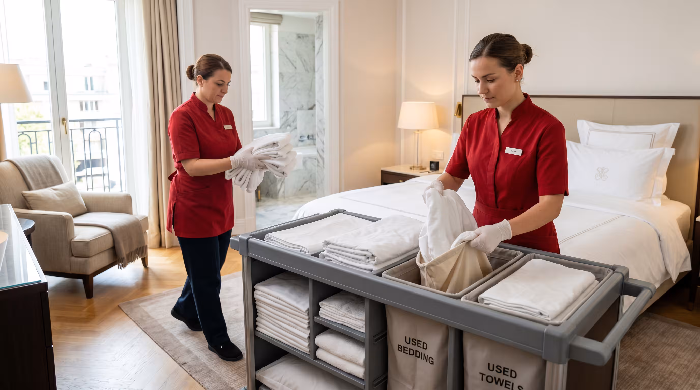 Osvežavanje mekoće hotelske posteljine u Podbara
