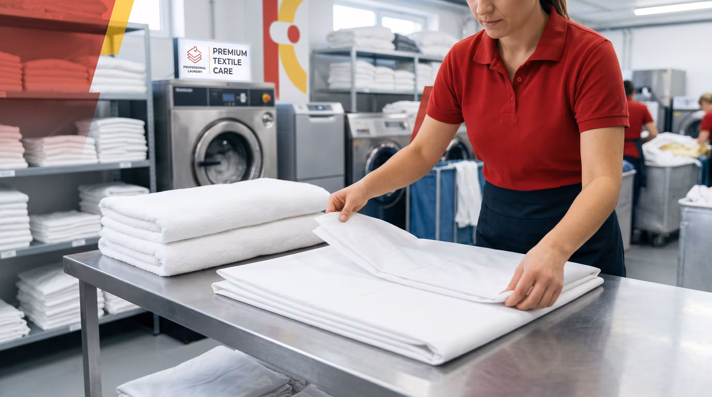 Laundry intake and sorting in Adice